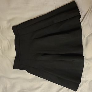 Ark & Co. A-line Pleated Black Mini Skirt